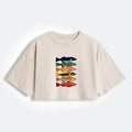 Japanese Koi Fish Washed Crop T-Shirt