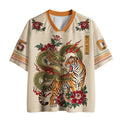 Japanese Dragon Tiger Mesh Jersey for Summer