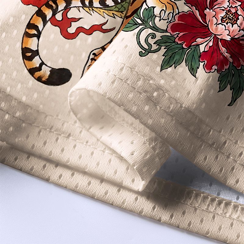Japanese Dragon Tiger Mesh Jersey for Summer