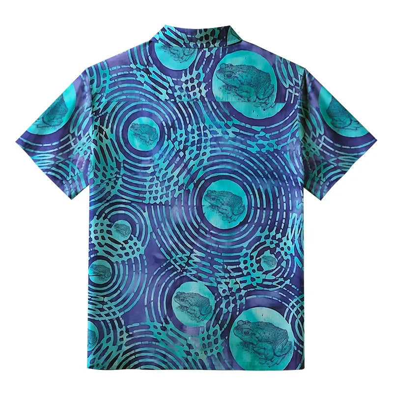 Vintage Water Ripples Hawaiian Shirt on Sale