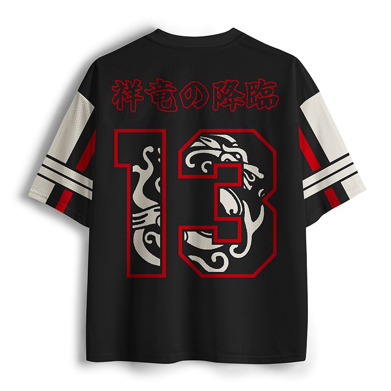Auspicious Dragon Mesh Jersey for Summer