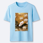 Kyoto-Lion Oriental Rabbit Pond Scene Classic T-Shirt