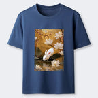 Kyoto-Lion Oriental Rabbit Pond Scene Classic T-Shirt