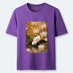 Kyoto-Lion Oriental Rabbit Pond Scene Classic T-Shirt