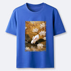 Kyoto-Lion Oriental Rabbit Pond Scene Classic T-Shirt
