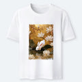 Kyoto-Lion Oriental Rabbit Pond Scene Classic T-Shirt