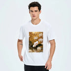 Kyoto-Lion Oriental Rabbit Pond Scene Classic T-Shirt