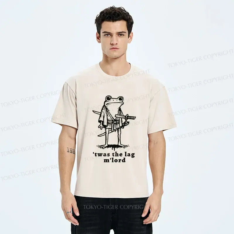 funny frog samurai t-shirt
