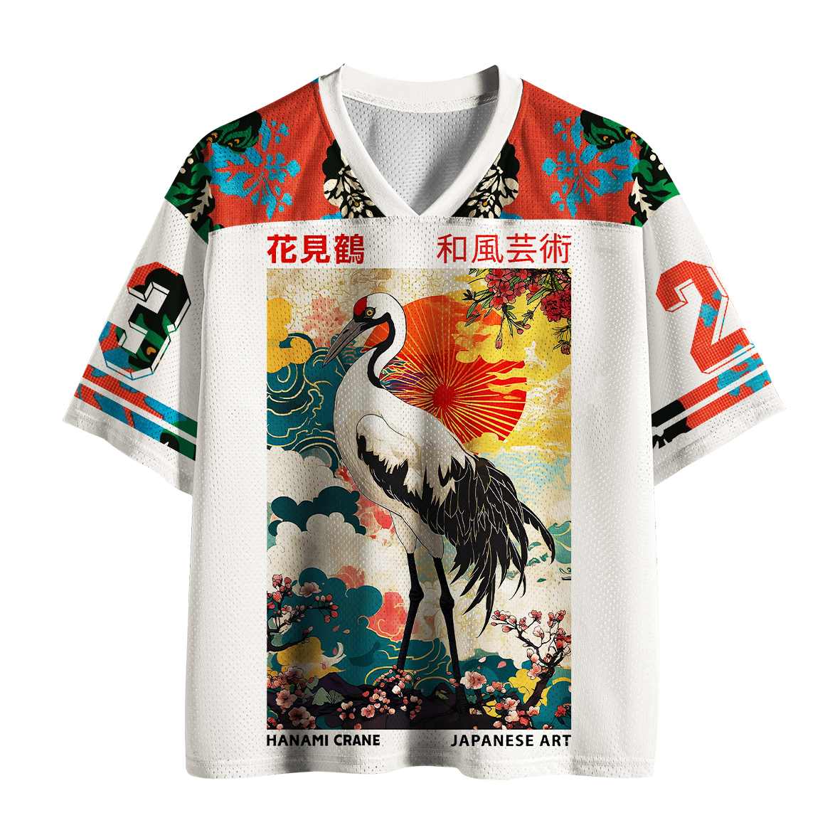 Japanese Art Mesh Jersey for Daily Wear