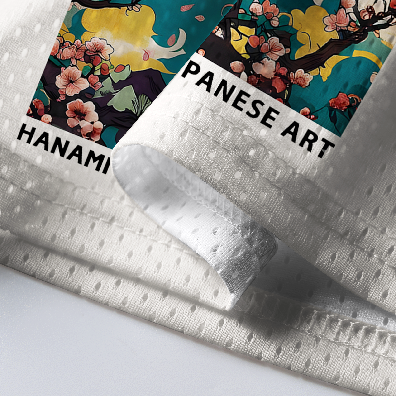 Japanese Art Mesh Jersey for Daily Wear