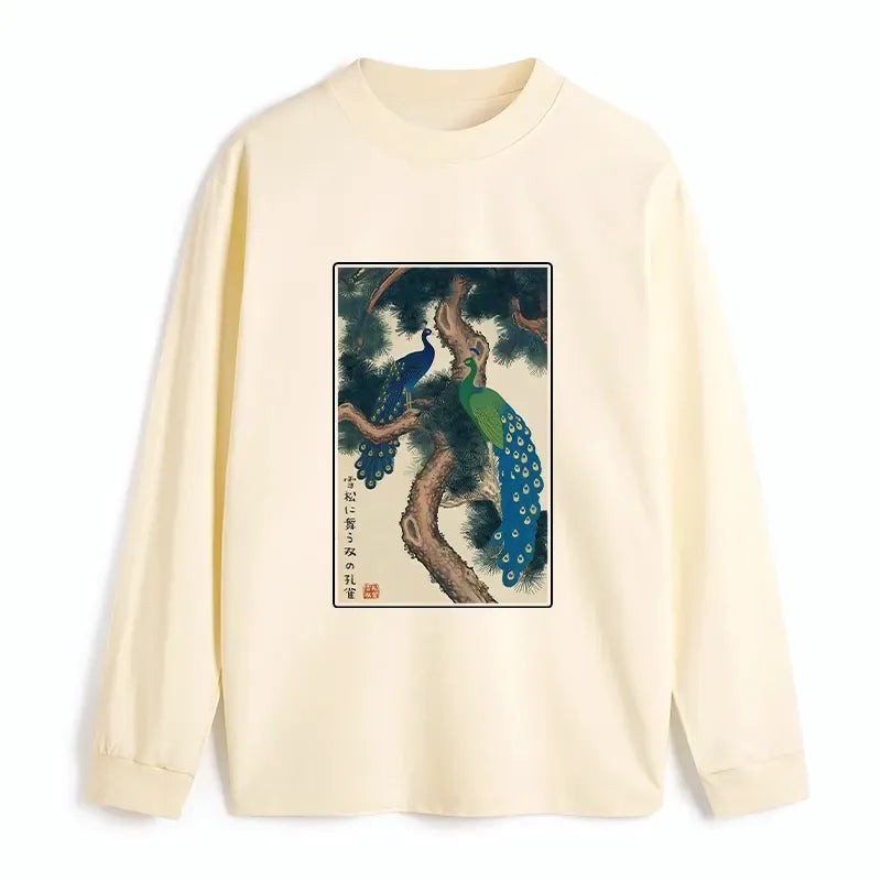 Classic Ukiyo-e Snowy Pines Tee Trendy