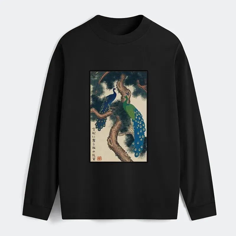 Classic Ukiyo-e Snowy Pines Tee Trendy