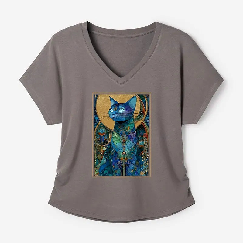 trendy japanese cat tee for her