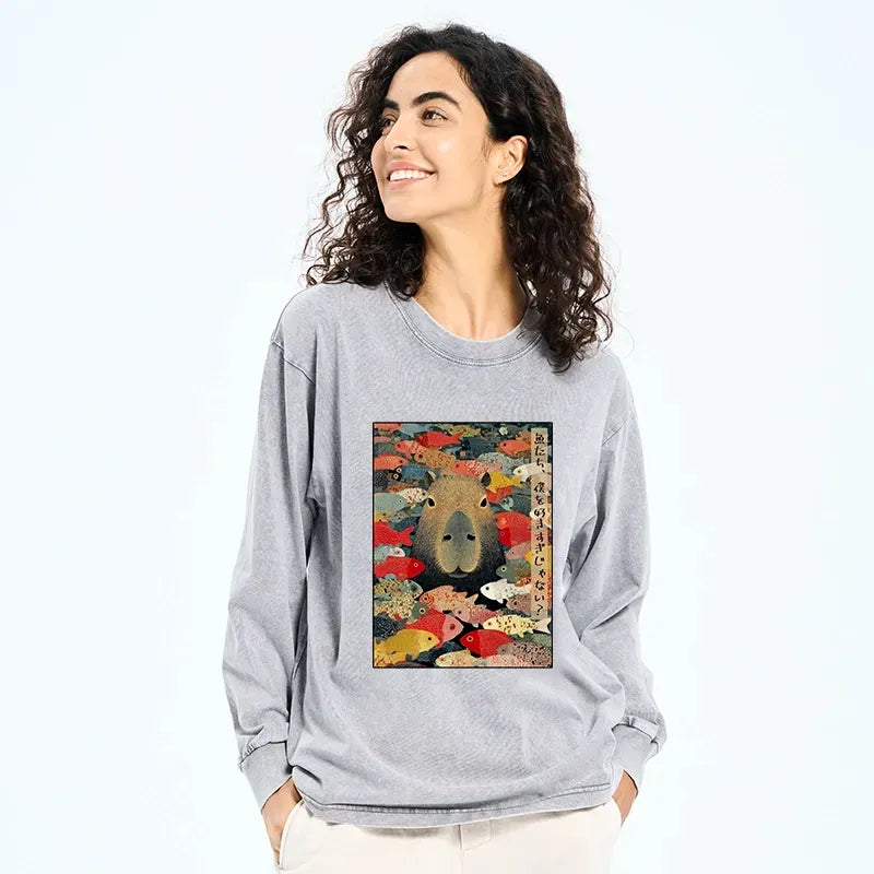 Japanese vintage unisex long sleeve tee