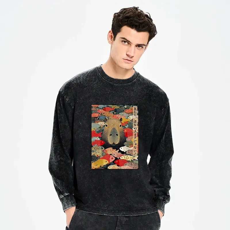 Japanese vintage unisex long sleeve tee