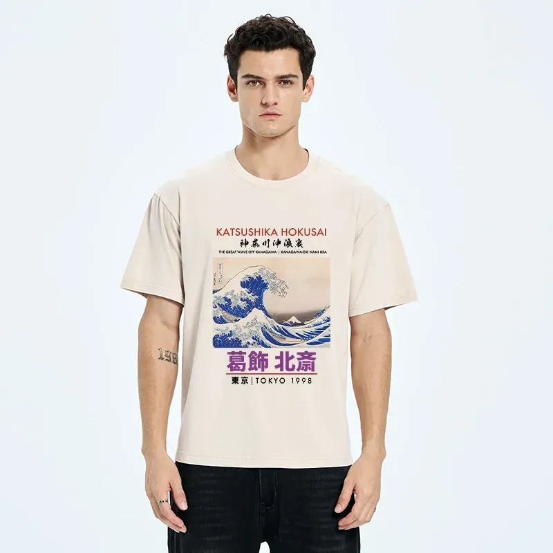 Japanese ukiyo-e t-shirt for men