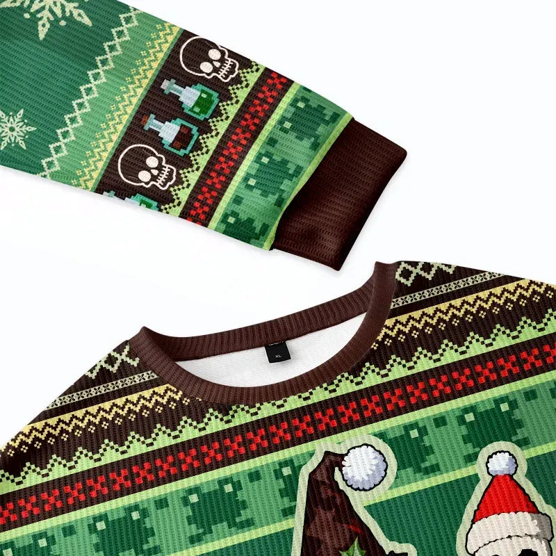 kyoto lion ugly christmas sweater