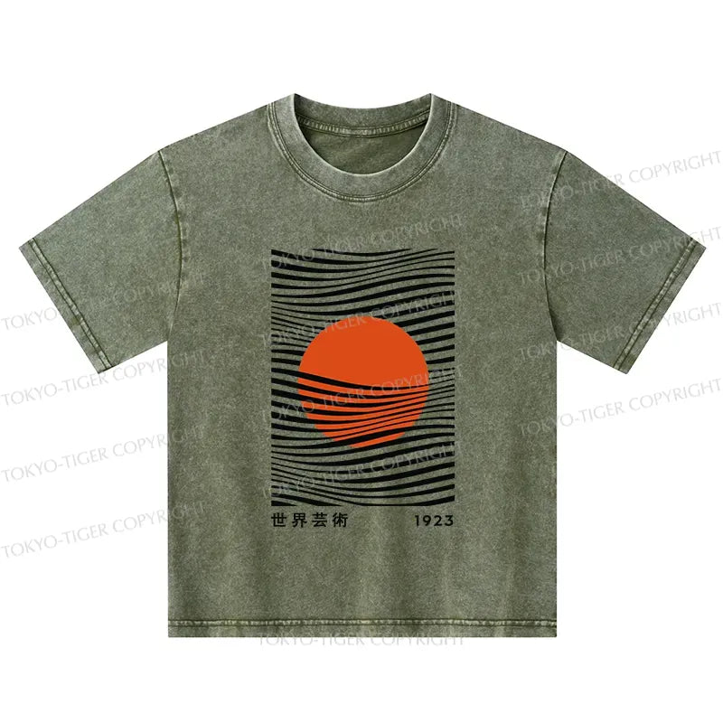 Japanese minimalist art kids t-shirt