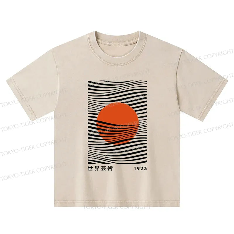 Kyoto lion wash tee for children