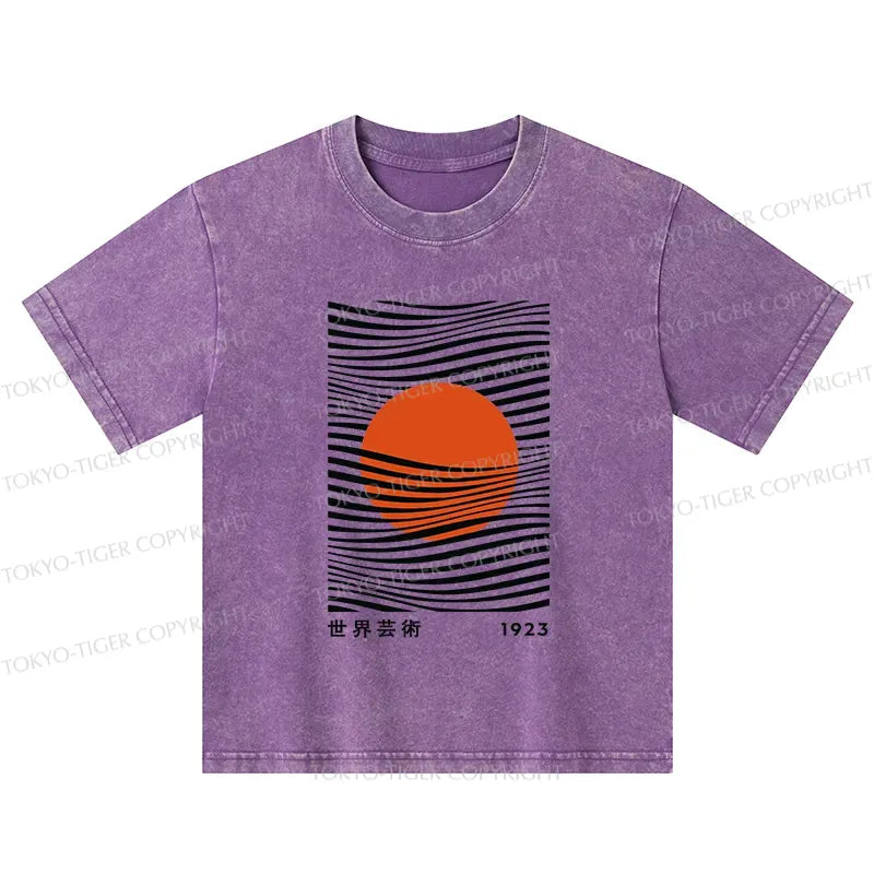Japanese minimalist art kids t-shirt