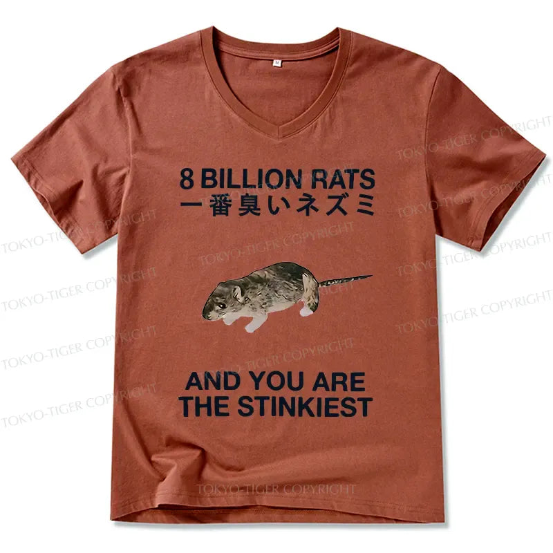 Kyoto-Lion World's Stinkiest Rat V-Neck Classic T-Shirt