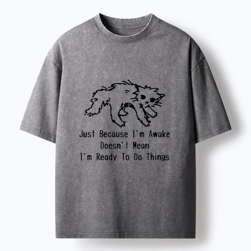 Comfortable Kyoto Cat T-Shirt for Vacation