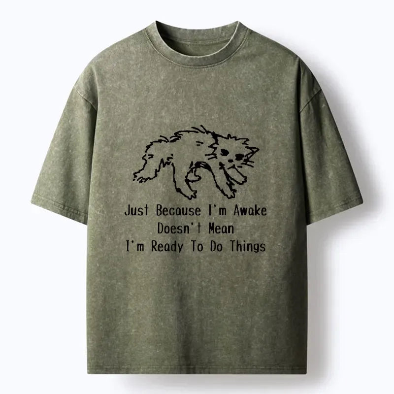 Comfortable Kyoto Cat T-Shirt for Vacation
