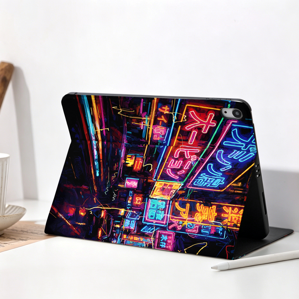 Kyoto-Lion Tokyo Street Scene Nobles Tablet Protective Case