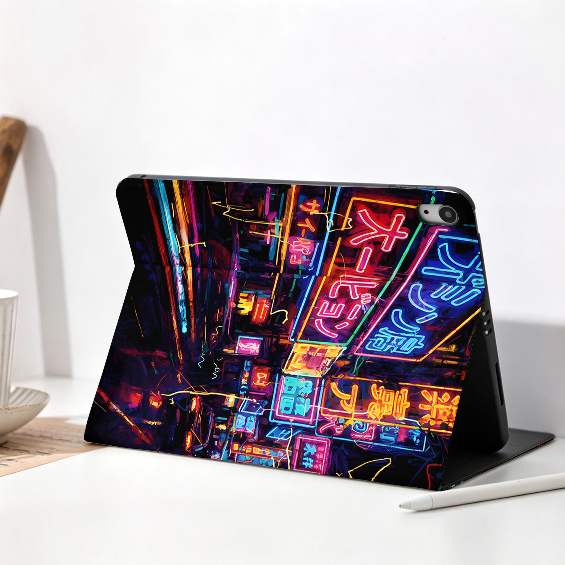 Kyoto-Lion Tokyo Street Scene Nobles Tablet Protective Case