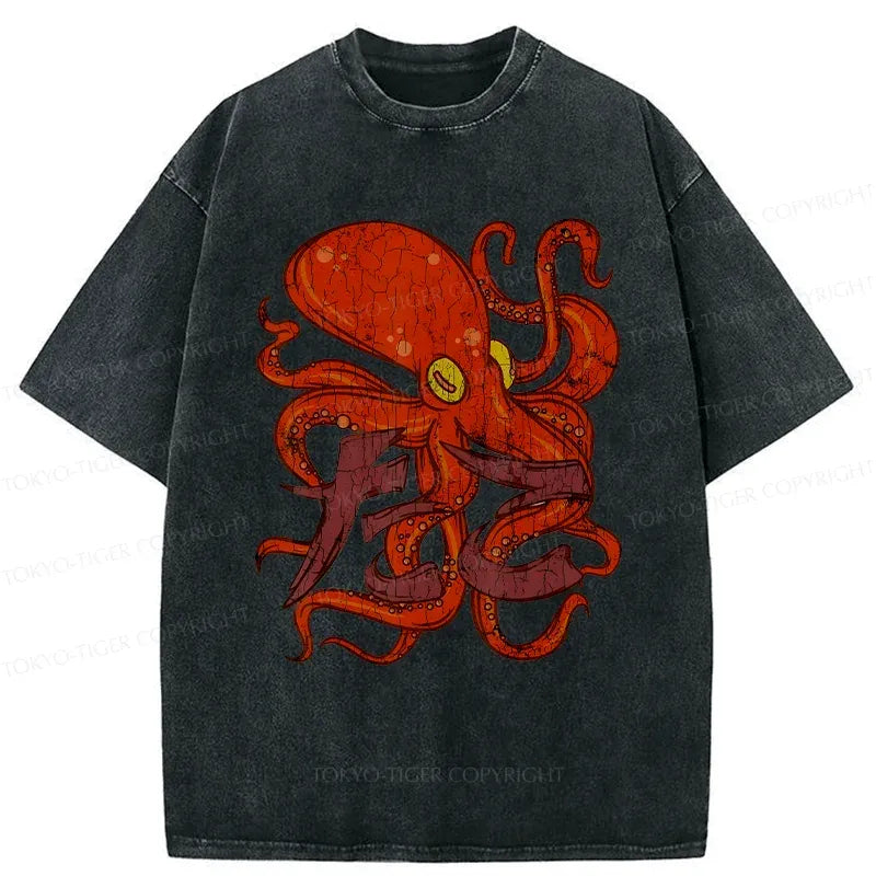 Vintage Octopus T-Shirt Free Shipping