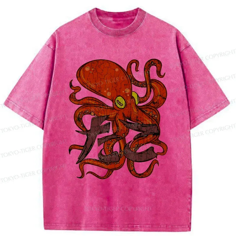 Vintage Octopus T-Shirt Free Shipping