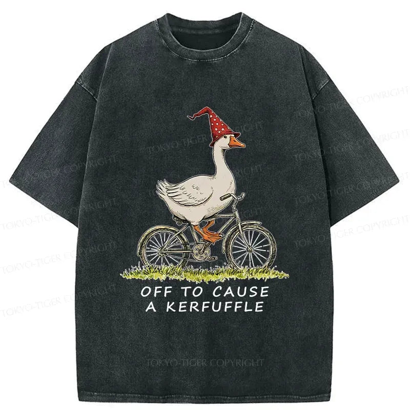 Funny goose cycling t-shirt for summer vacation