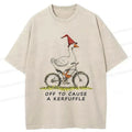 Funny goose cycling t-shirt for summer vacation