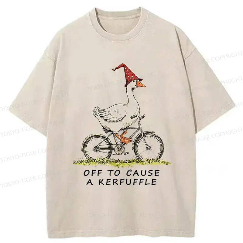 Funny goose cycling t-shirt for summer vacation