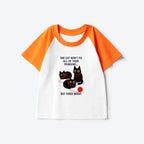 Three cats raglan shirt for kids