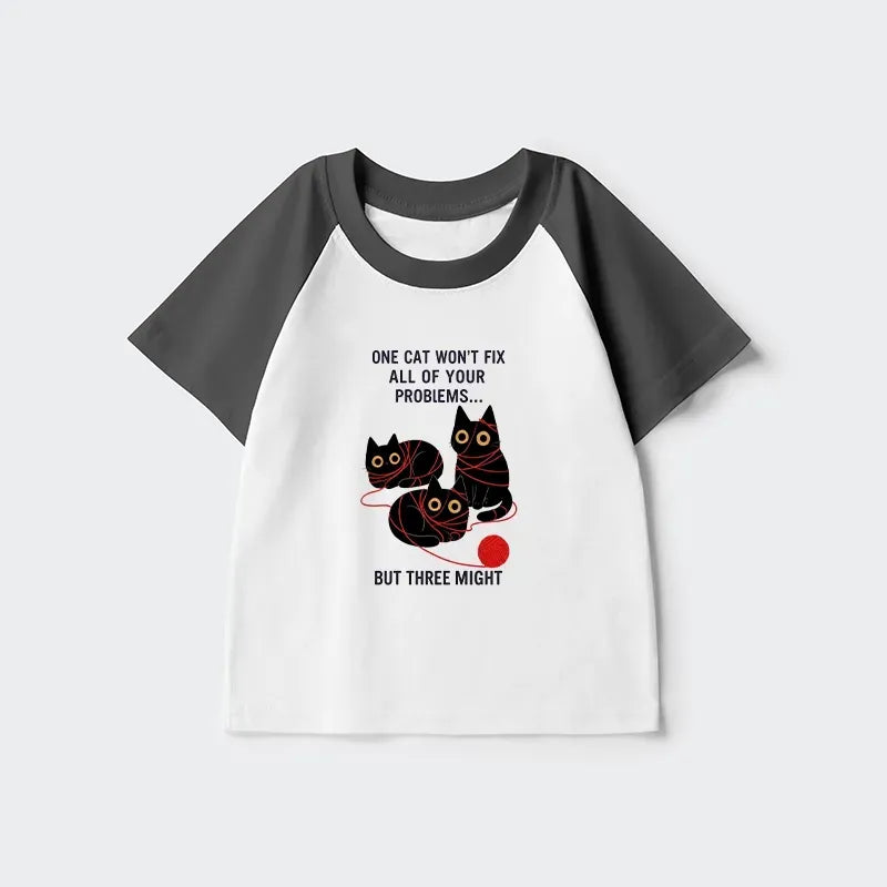 Japanese style kids raglan t-shirt