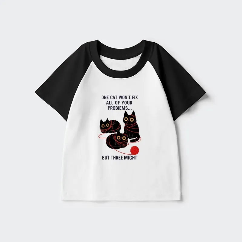 Japanese style kids raglan t-shirt
