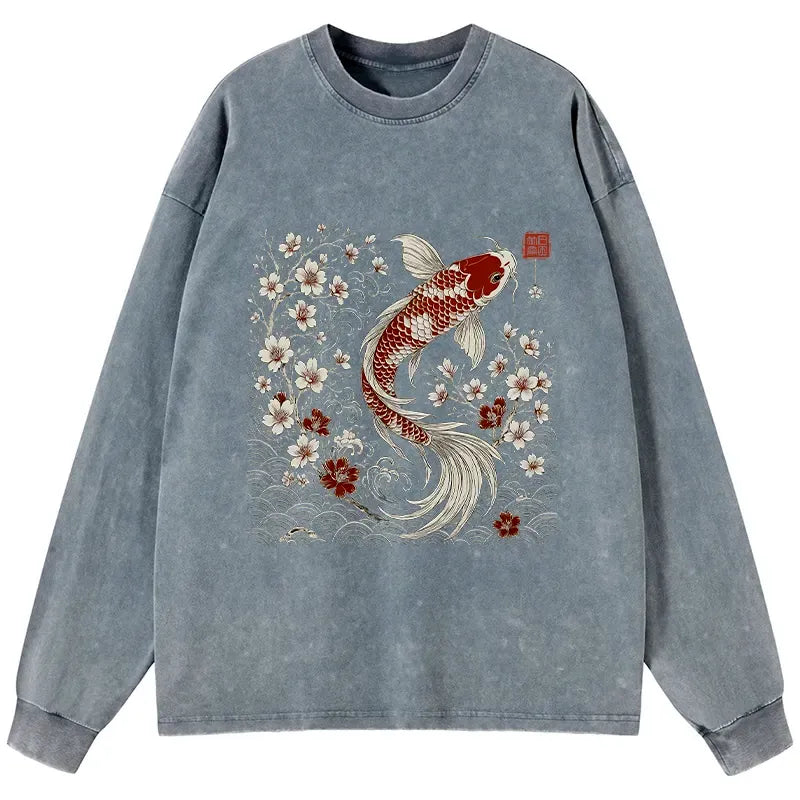 Japanese Woodblock Print T-Shirt for Summer