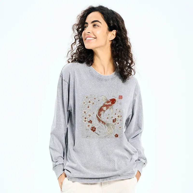 Japanese Woodblock Print T-Shirt for Summer