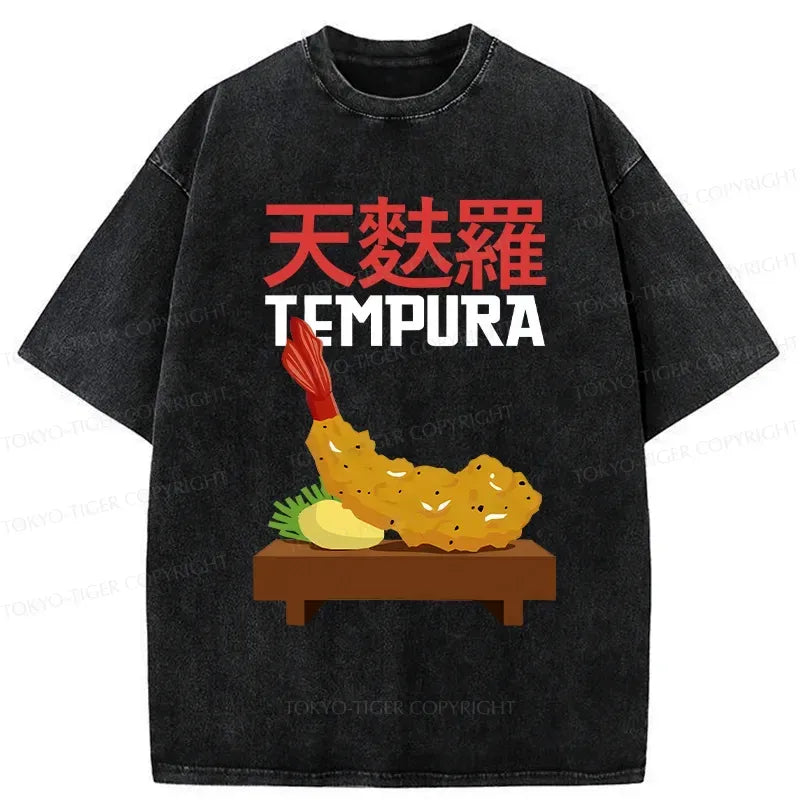 Japanese Vintage Washed T-Shirt for Daily Wear