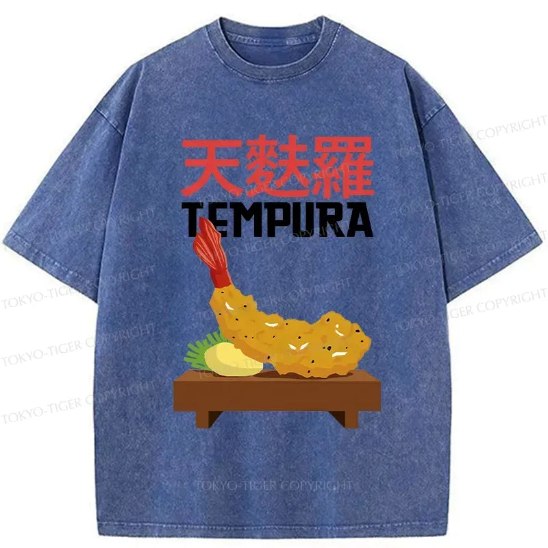 Japanese Vintage Washed T-Shirt for Daily Wear
