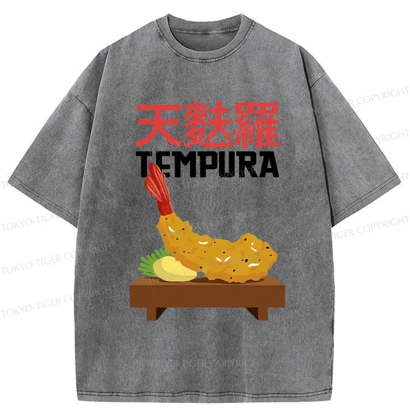 Japanese Vintage Washed T-Shirt for Daily Wear