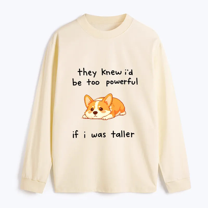 Kyoto-Lion Funny Short Dog Joke Classic Long Sleeve T-Shirt