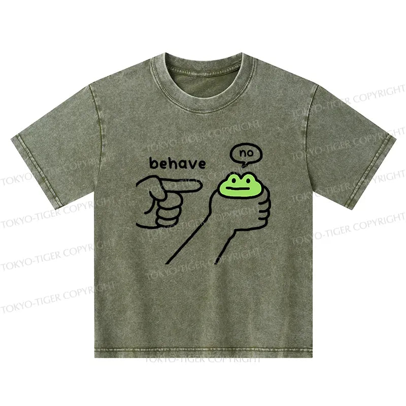 Washed Frog T-Shirt for Kids Gift Idea