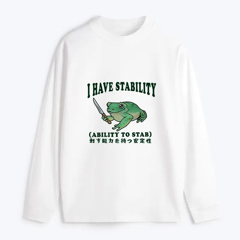 Kyoto-Lion Mentally Stable Assassin Frog Classic Long Sleeve T-Shirt
