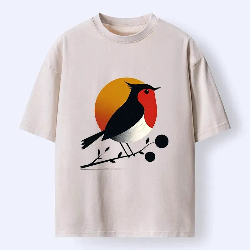 Kyoto-Lion Washed T-Shirt for Summer