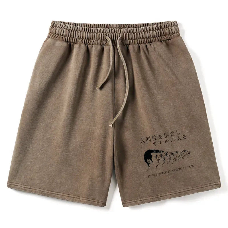 Vintage Washed Shorts with Free Shipping