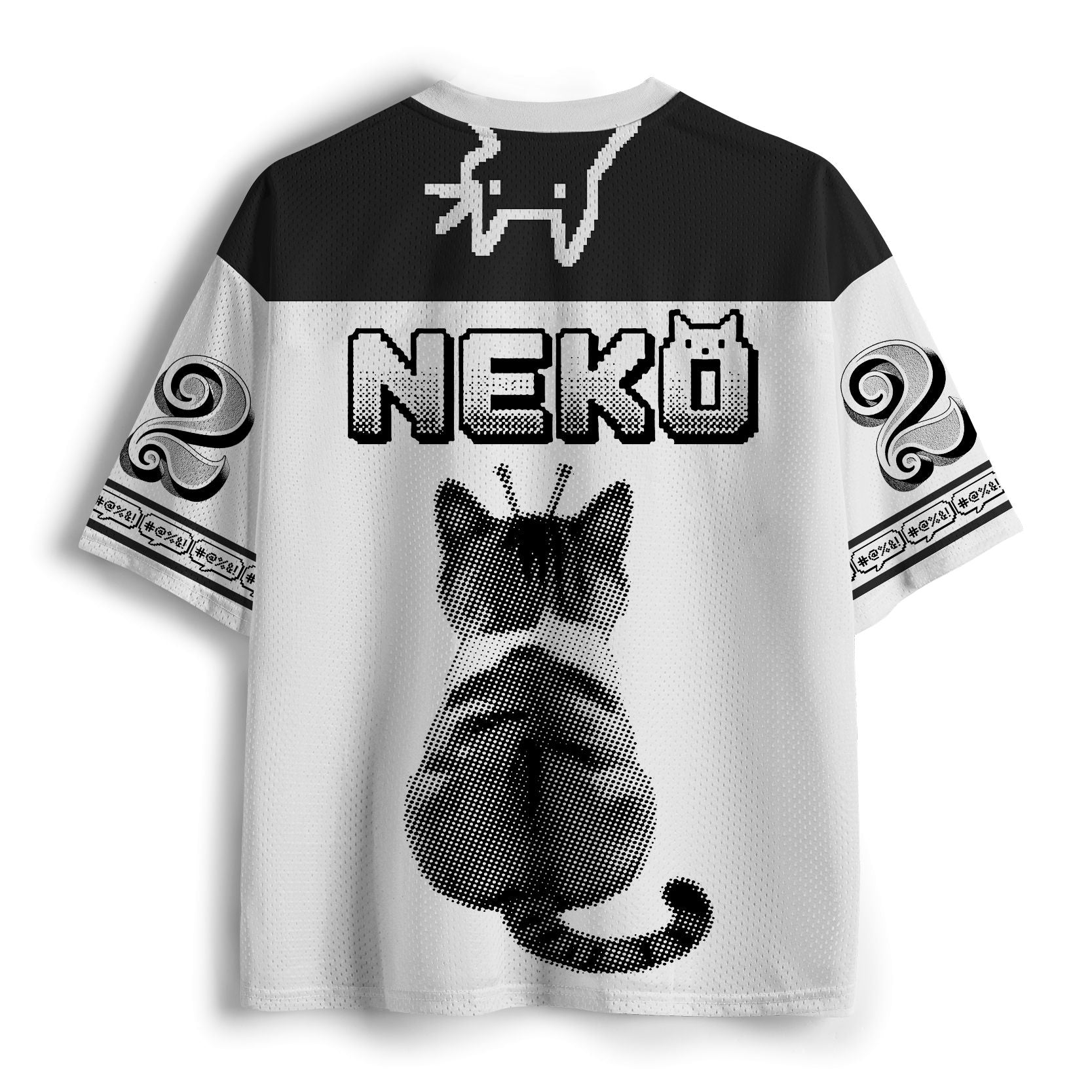 Silly Cat Alien Mesh Jersey Unisex Breathable