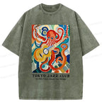Washed Unisex Cotton T-Shirt for Summer