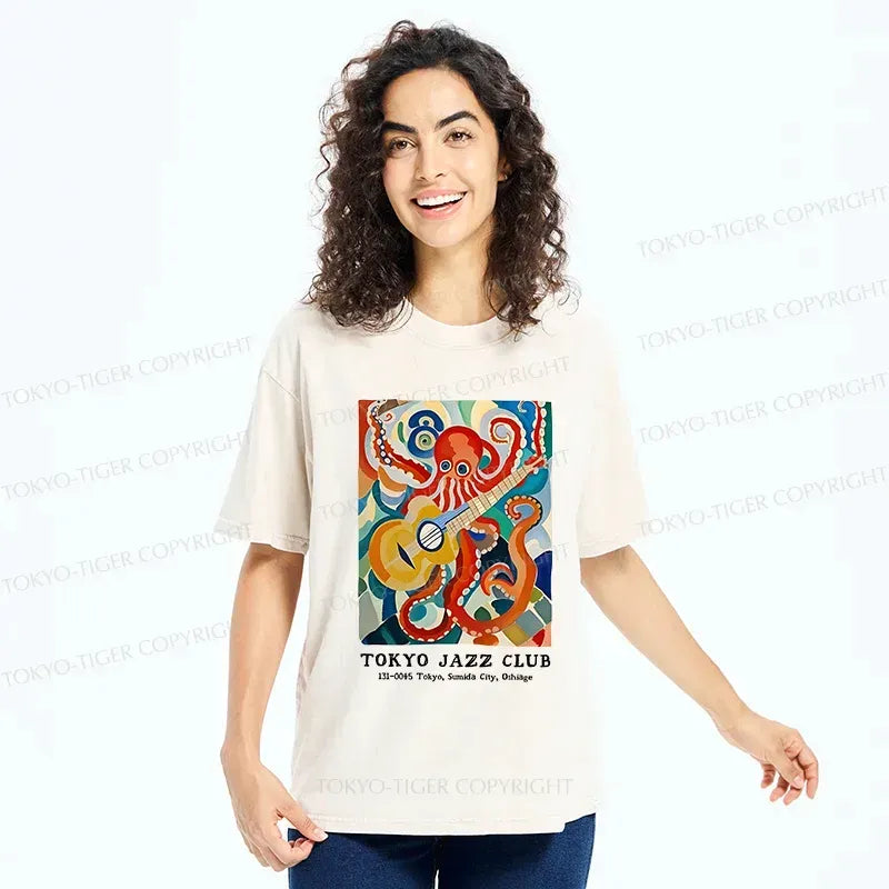 Washed Unisex Cotton T-Shirt for Summer
